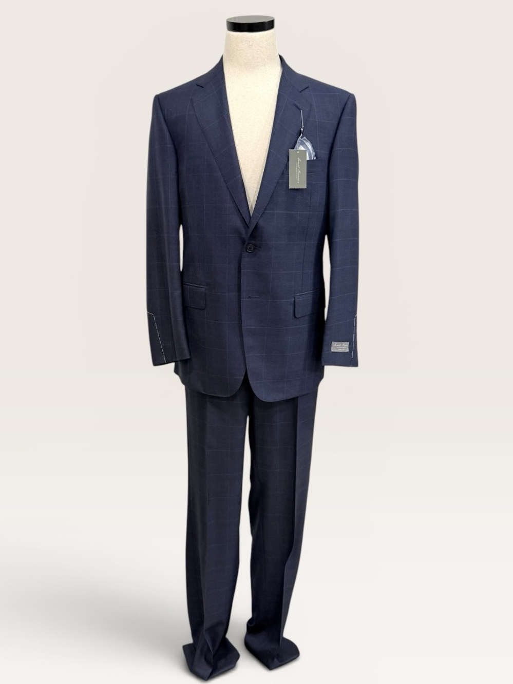Daniel Cremieux - Loro Piana Tasmanian Super 170’s Navy Wool Suit 40 Reg-34 W